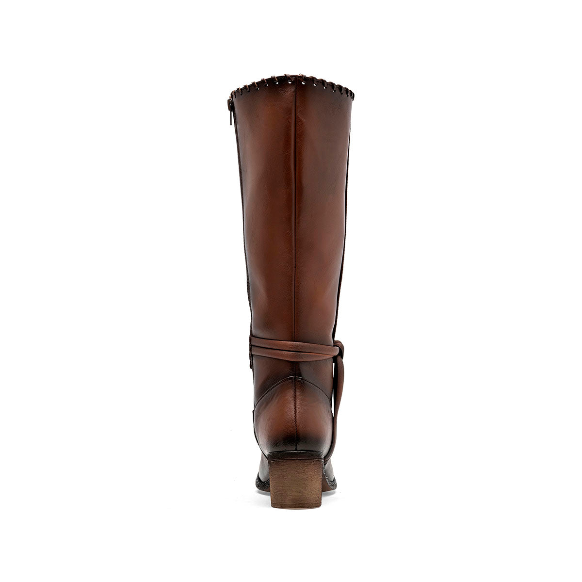Bota para Mujer marca Moramora Café Tacon 6cm Tubo 36cm