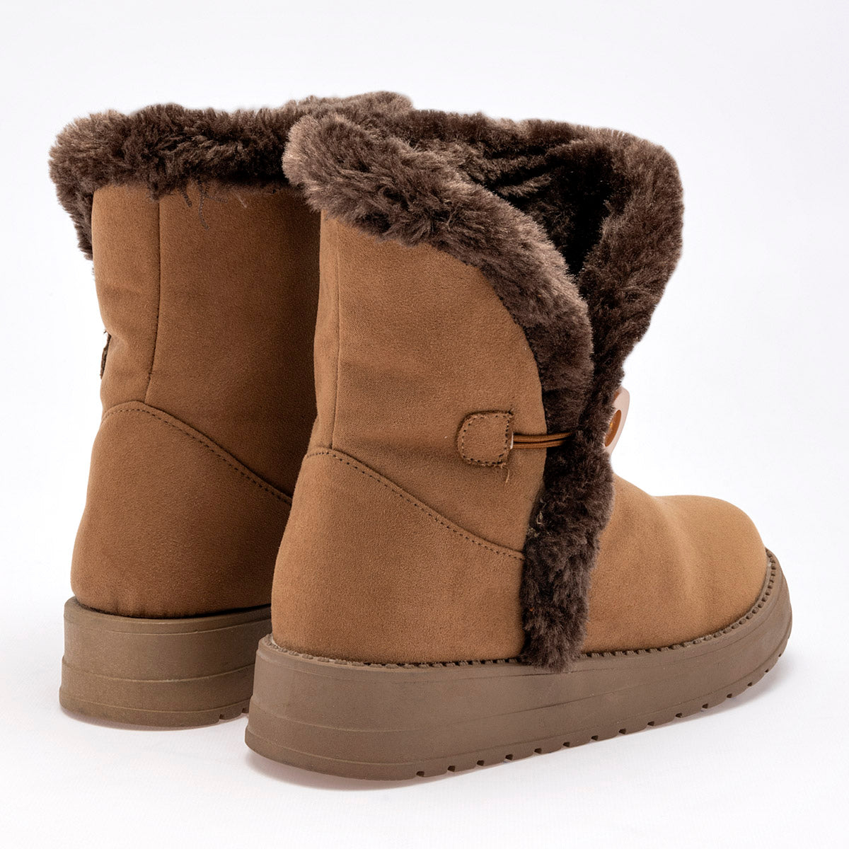 Bota Casual Rojo Cereza Mujer 7018 Camel Tubo 17 Cm