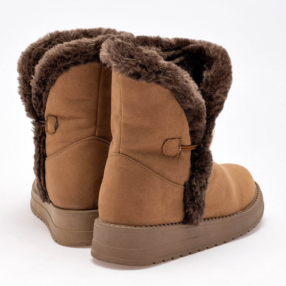 Bota Casual Rojo Cereza Mujer 7018 Camel Tubo 17 Cm