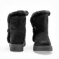 Bota Casual Rojo Cereza Mujer 7018 Negro Tubo 17 Cm