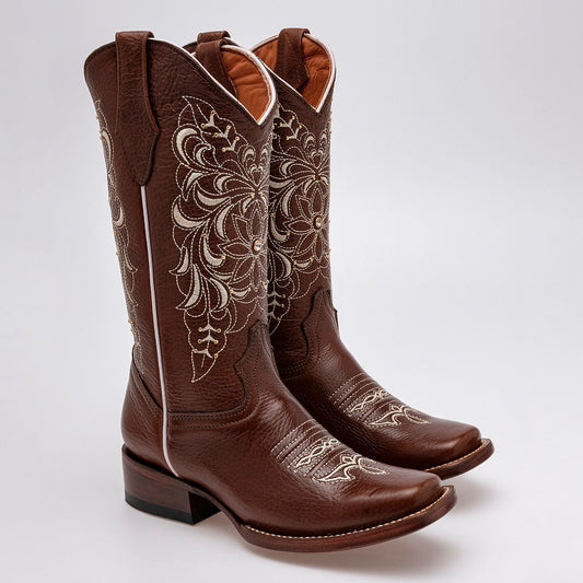 Bota vaquera Mujer marca Trankas Boots Café