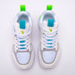 TENIS URBANO MUJER AMERICAN FIRE A68 BLANCO ROSA GRIS