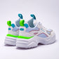 TENIS URBANO MUJER AMERICAN FIRE A68 BLANCO ROSA GRIS