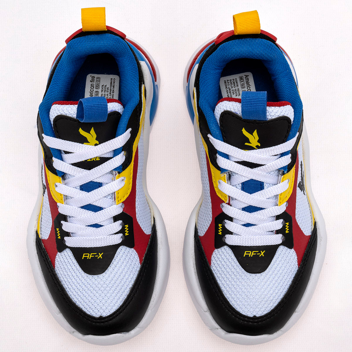 TENIS NIÑO URBANO AMERICAN FIRE A69 BLANCO MULTICOLOR