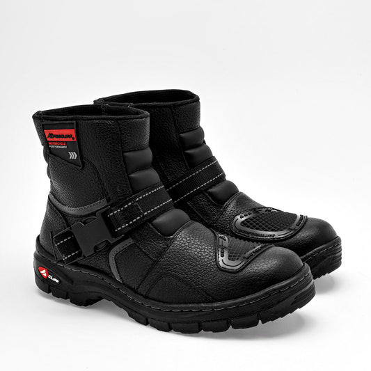 BOTA Y BOTIN HOMBRE CLIFF NEGRO PLATA