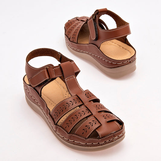 Sandalia Giselle 4310 Para Mujer Color Cafe