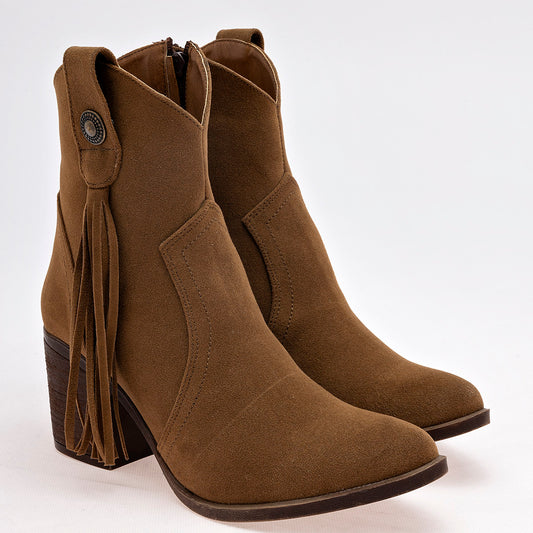 Botín Mujer marca Giselle Beige