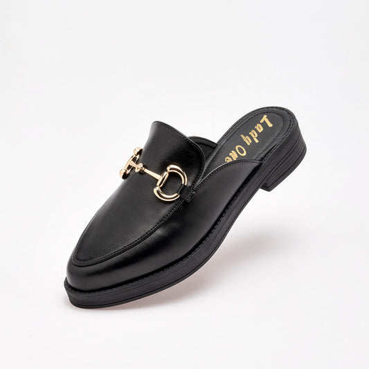 Zapato Sueco Lady One Sp1577 Para Mujer Color Negro