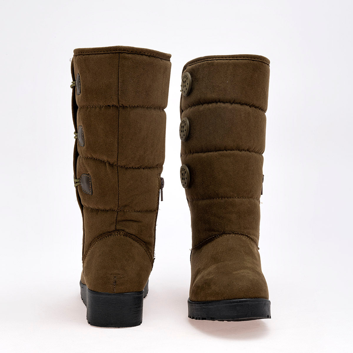 Bota Invernal Valeria Star Mujer 6018 Olivo Tubo 27cm