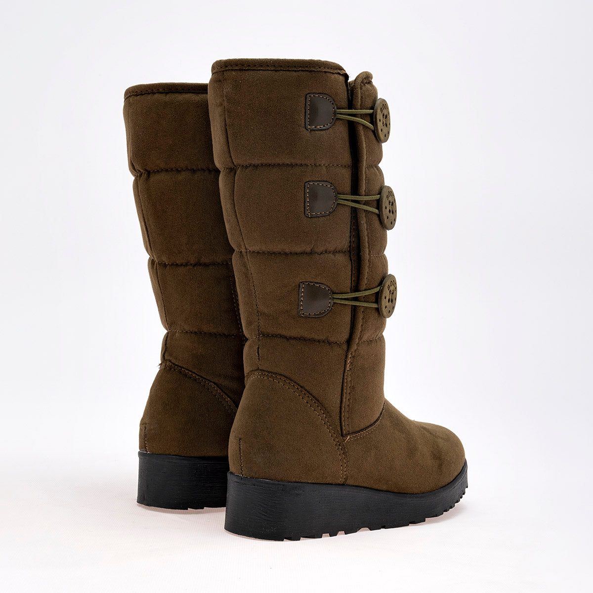 Bota Invernal Valeria Star Mujer 6018 Olivo Tubo 27cm