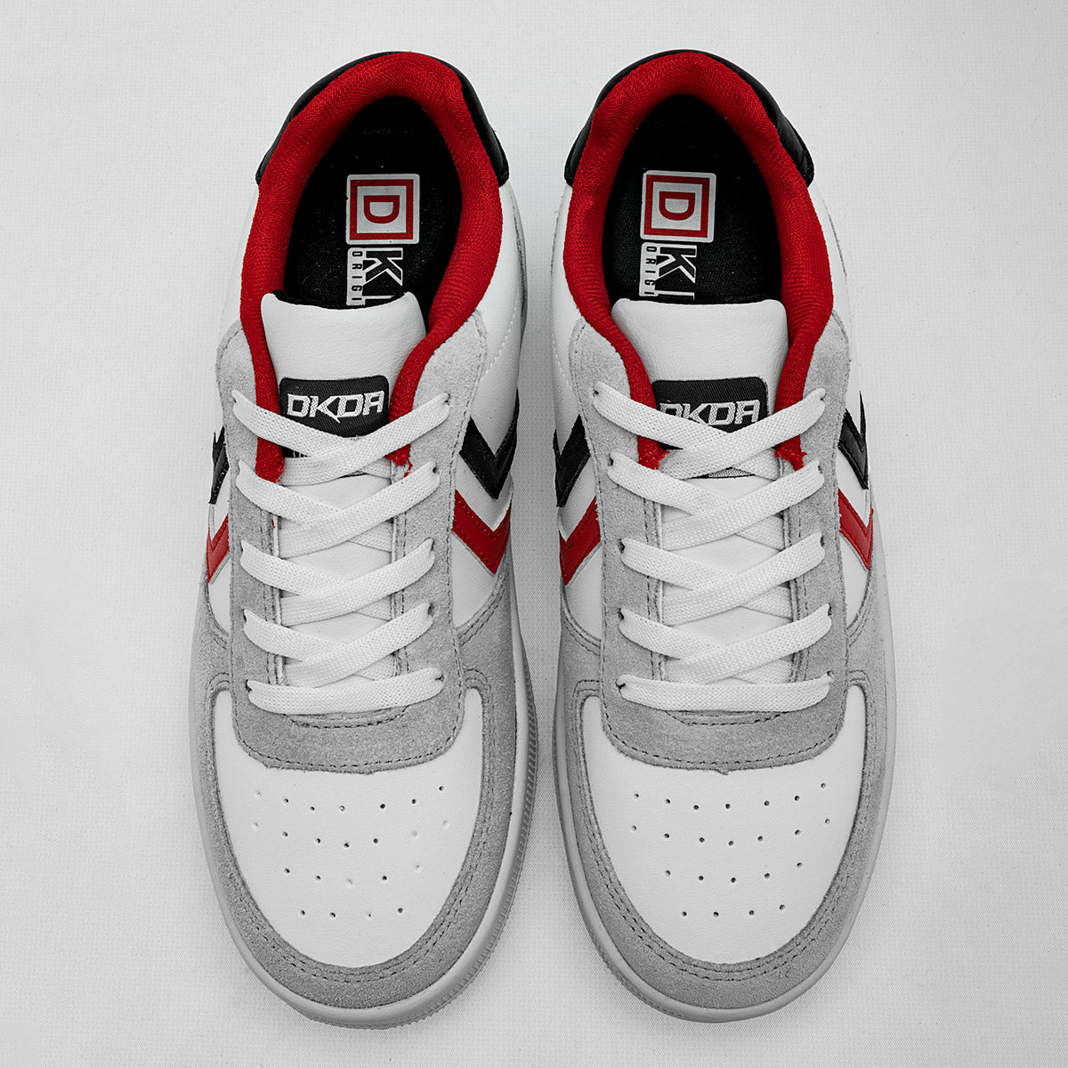 TENIS URBANO JUVENIL JHOS DKDA 7091 BLANCO GRIS NEGRO