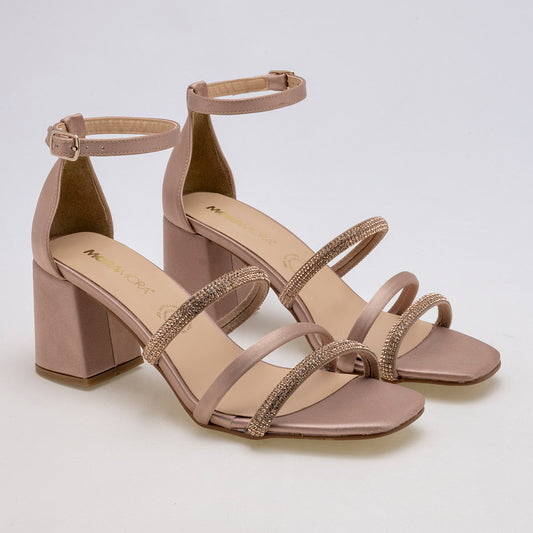 Zapatilla Con Pulsera Moramora 1454616 Mujer Color Rosa