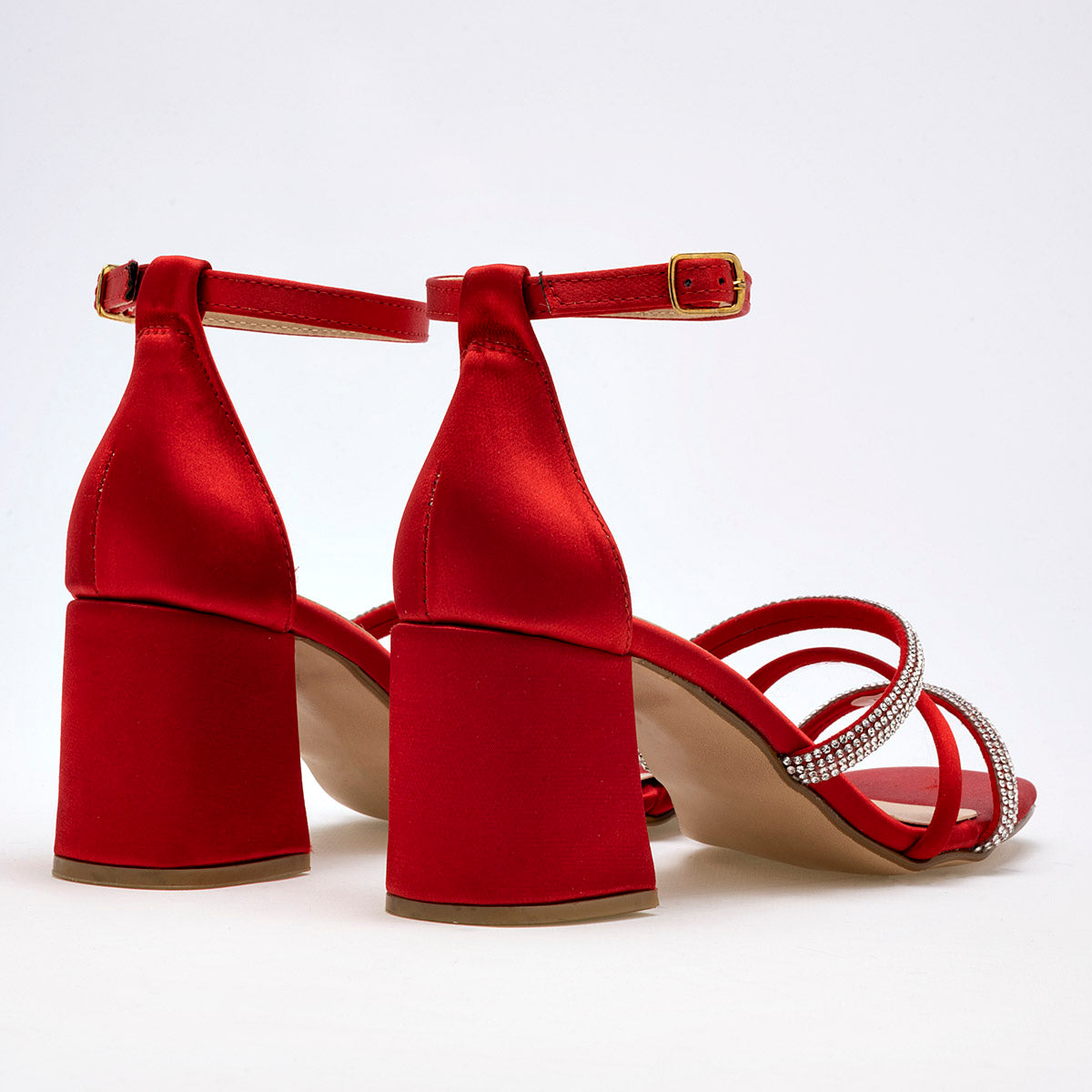 Zapatilla Con Pulsera Moramora 1454616 Mujer Color Rojo