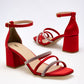Zapatilla Con Pulsera Moramora 1454616 Mujer Color Rojo