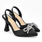 Zapatilla Tacon Piramide Mora 1954002 Mujer Color Negro
