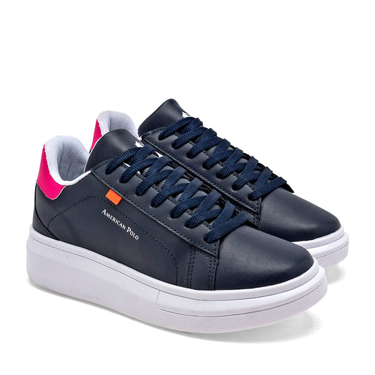 TENIS URBANO MUJER AMERICAN POLO BCL 2549 MARINO FIUSHA