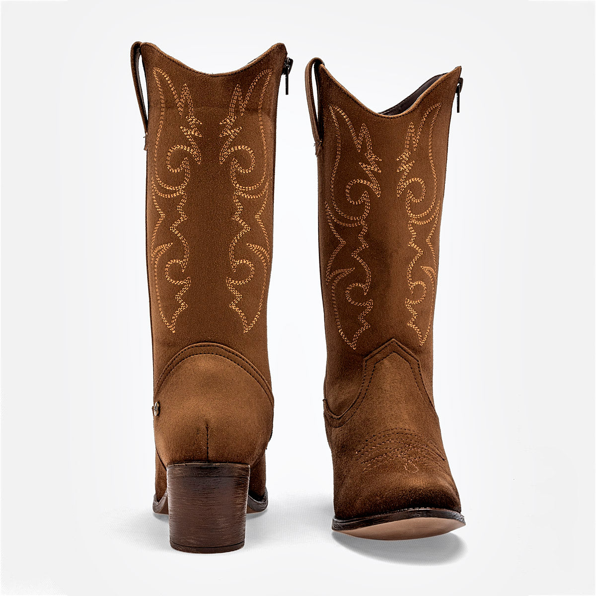 Botín tipo cowboy Mujer marca Moramora Café