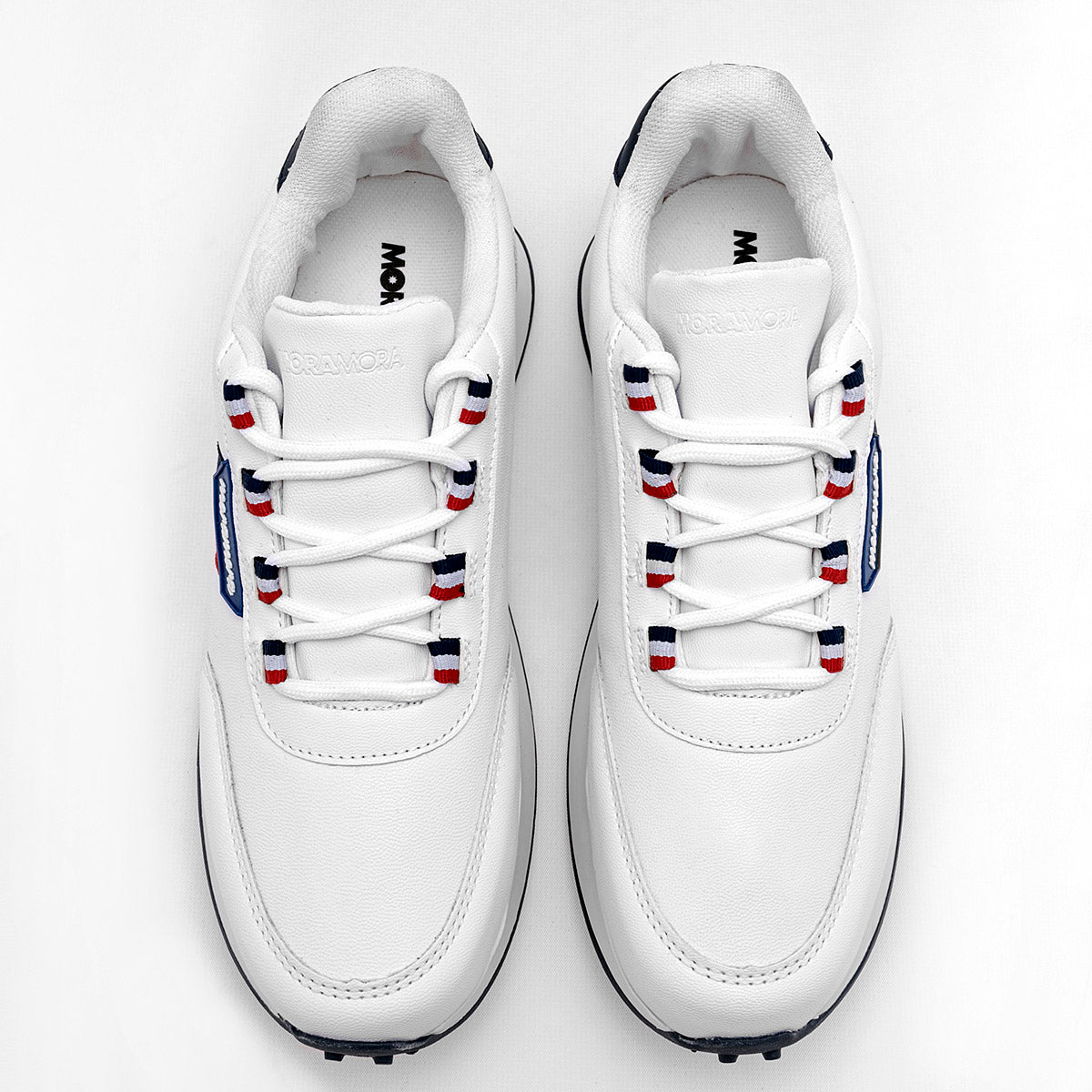 TENIS URBANO MUJER MORAMORA ROMA BLANCO MARINO ROJO