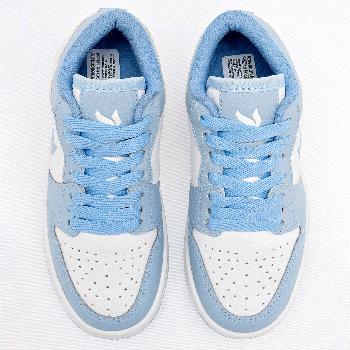 TENIS NIÑA URBANO AMERICAN FIRE PA99 BLANCO AZUL