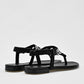 Sandalia Pata De Gallo Mora 1800400 Mujer Color Negro