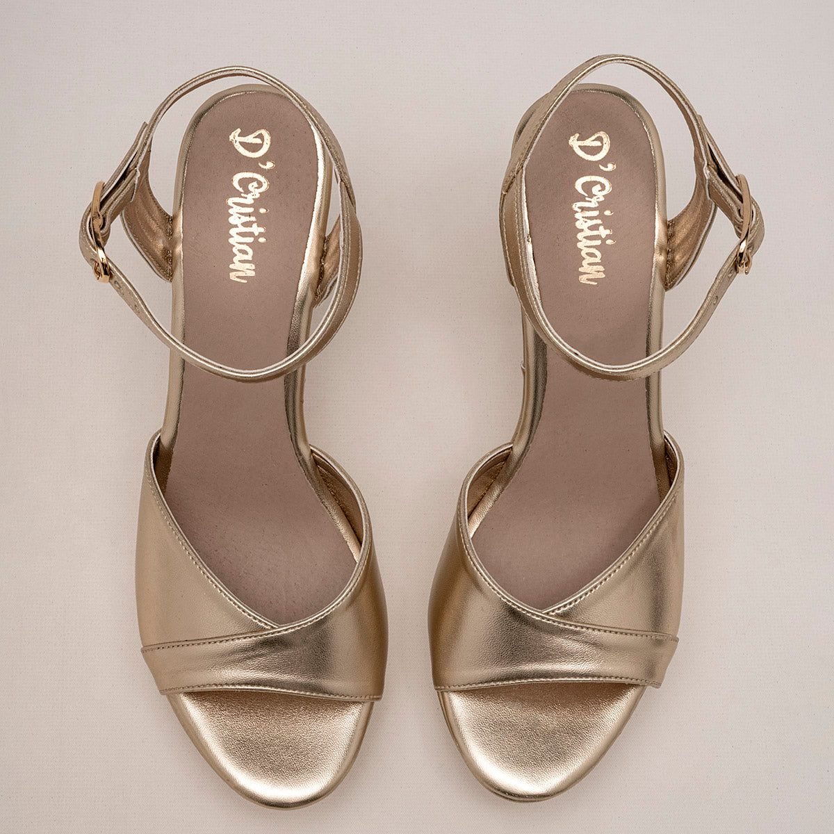 Zapatilla GRADUACION MUJER D'CRISTIAN 703 ORO