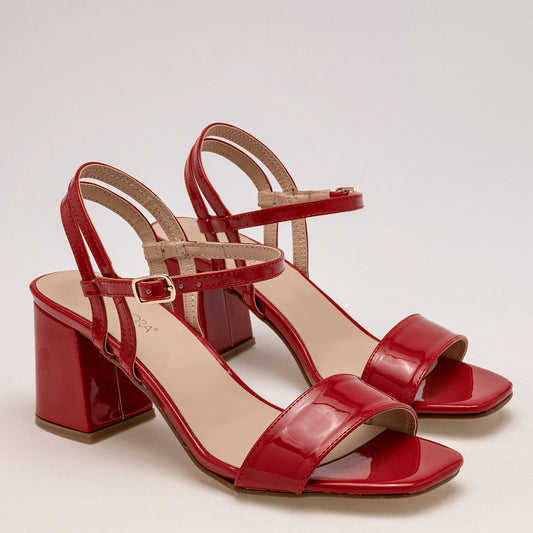 ZAPATILLA MUJER MORAMORA EUNICE ROJO CHAROL