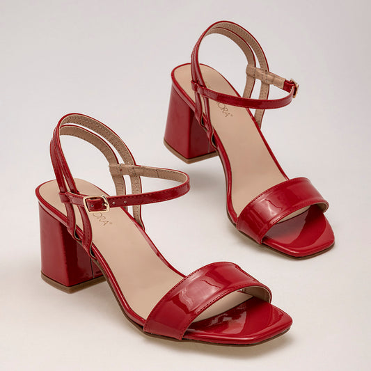 ZAPATILLA MUJER MORAMORA EUNICE ROJO CHAROL