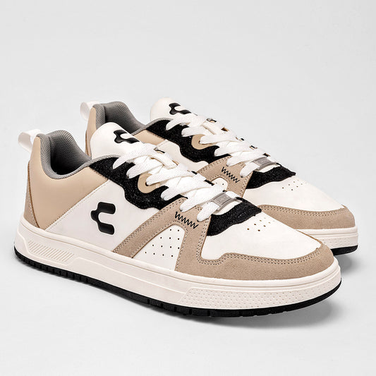 TENIS URBANO JUVENIL CHARLY 1086733004 BLANCO BEIGE NEGRO