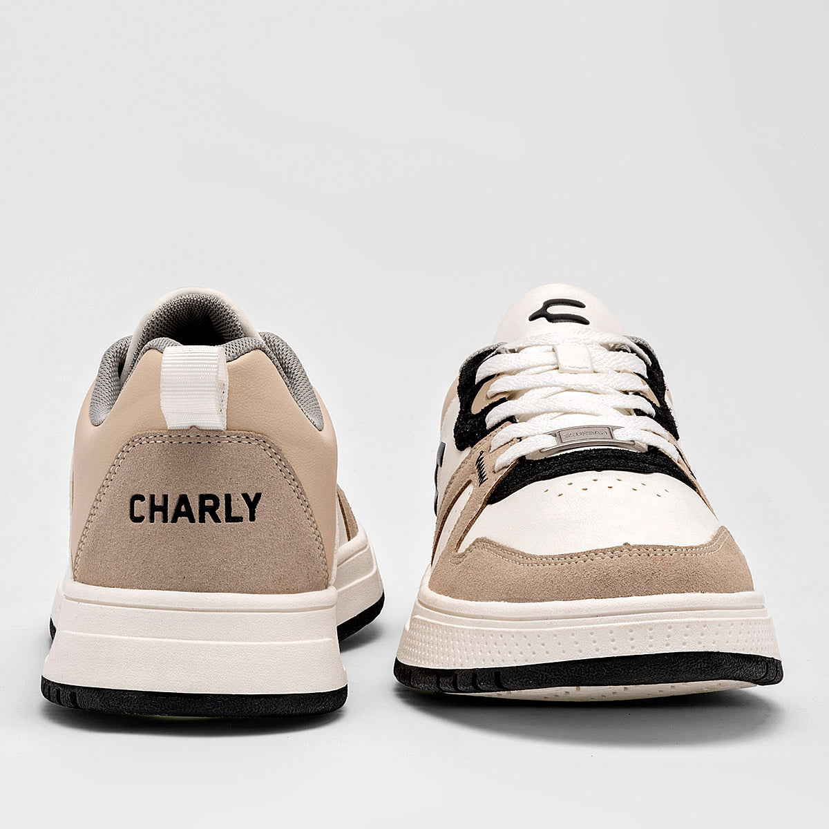 TENIS URBANO HOMBRE CHARLY 1086733004 BLANCO BEIGE NEGRO