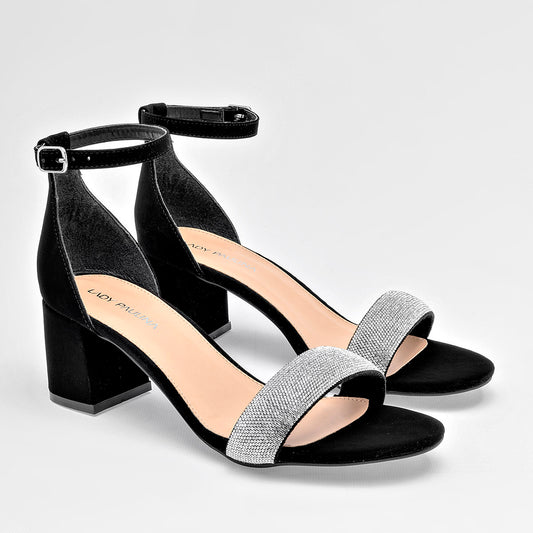 Zapatilla Con Pulsera Lpa 21217 Para Mujer Color Negro