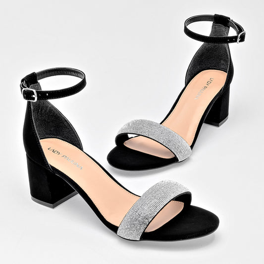 Zapatilla Con Pulsera Lpa 21217 Para Mujer Color Negro