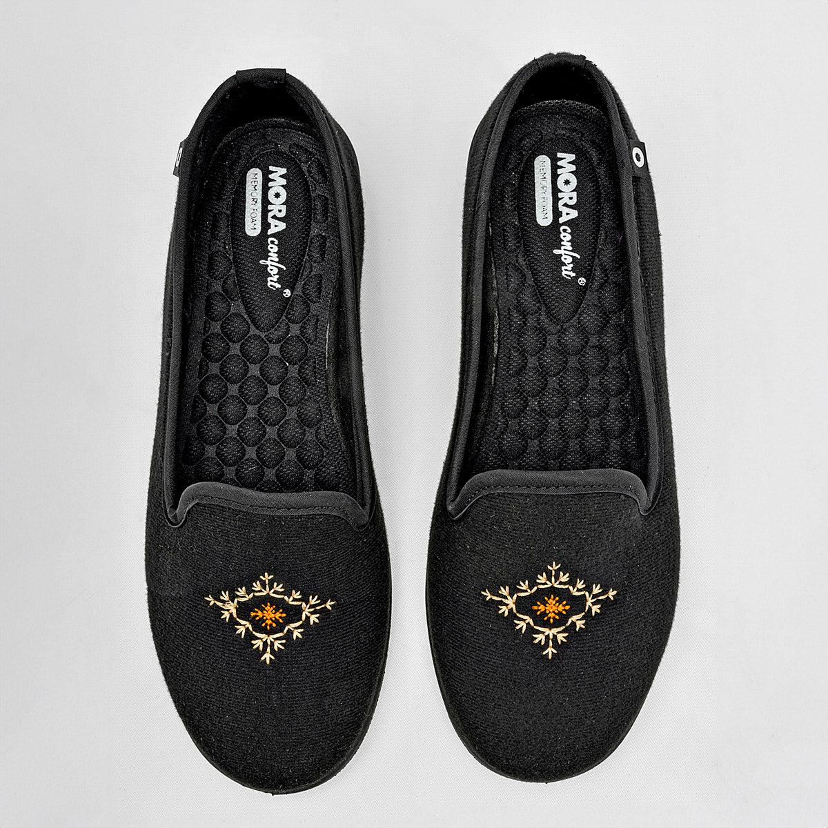 PANTUFLA MUJER MORA CONFORT TABATA NEGRO