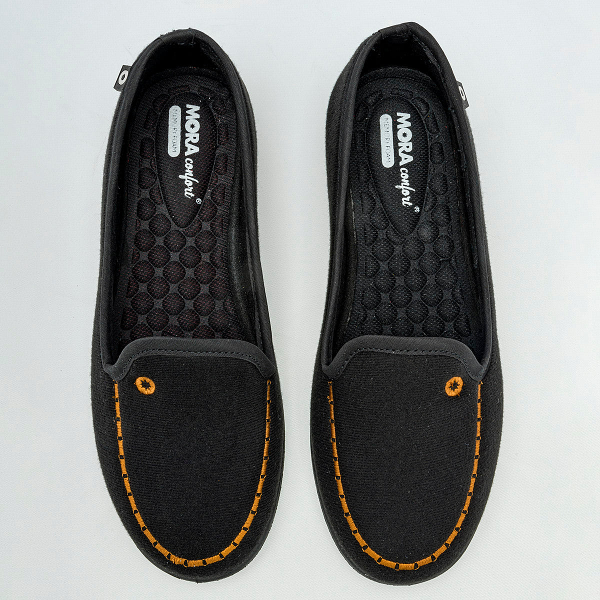 PANTUFLA MUJER MORA CONFORT RACHEL NEGRO CAMEL