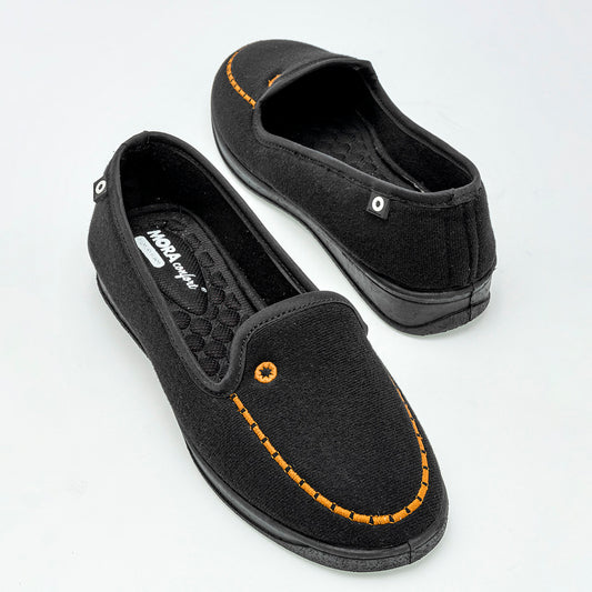 PANTUFLA MUJER MORA CONFORT RACHEL NEGRO CAMEL