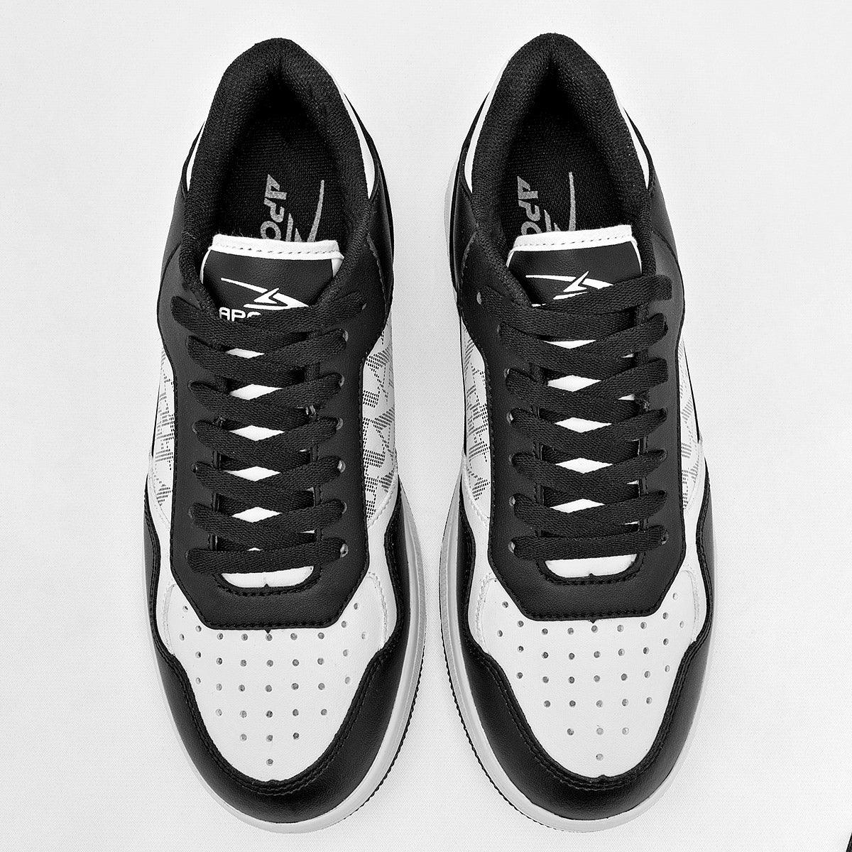 TENIS URBANO JUVENIL APOORT A5014 BLANCO NEGRO