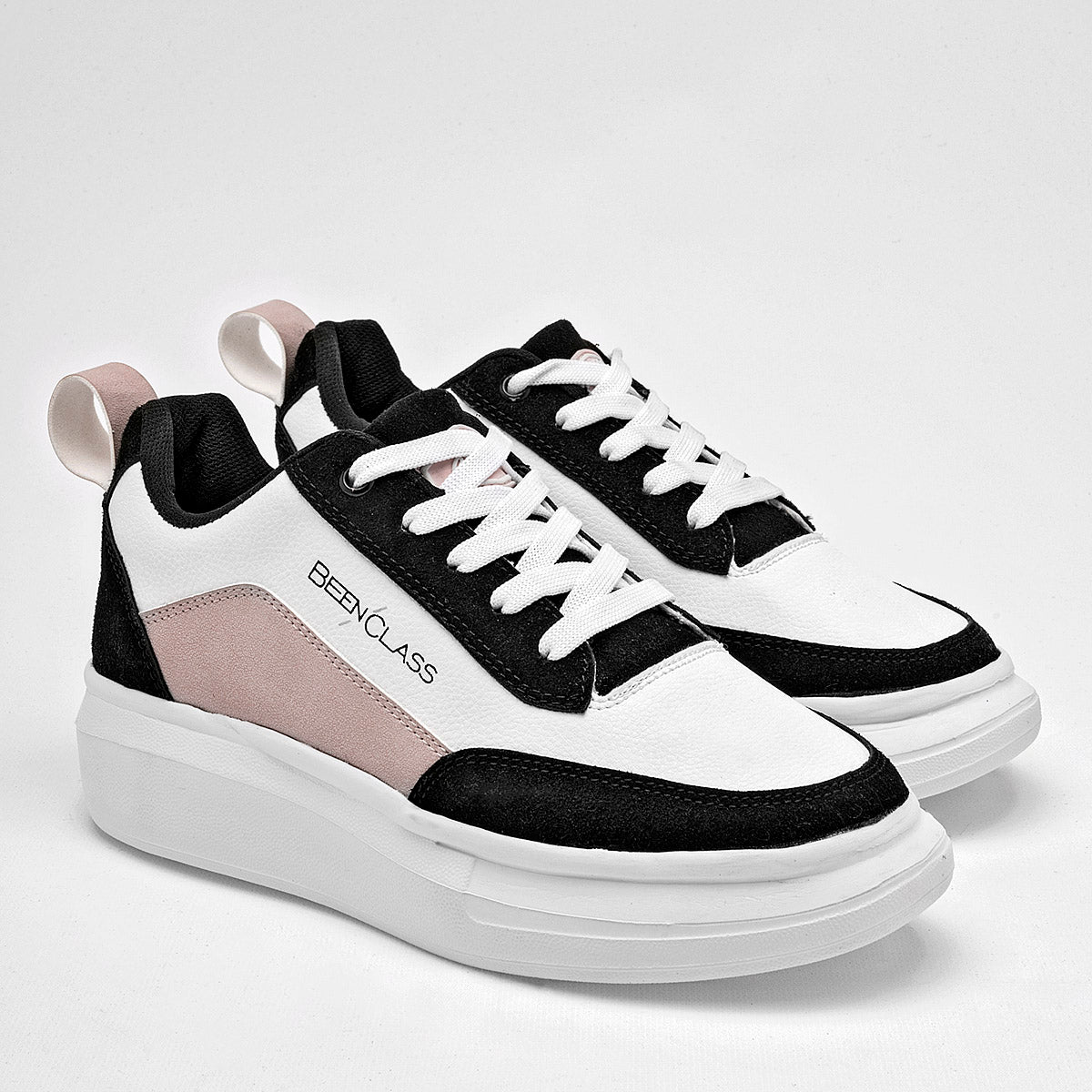TENIS URBANO MUJER BEEN CLASS 18642 BLANCO NEGRO MAQUILLAJE