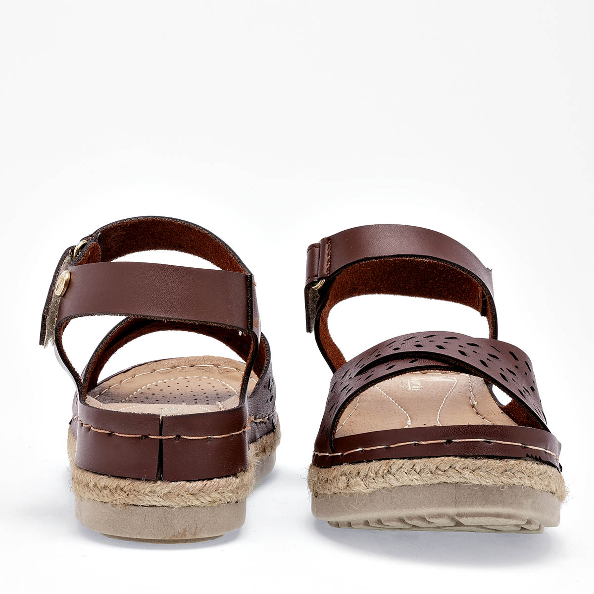 Sandalia Flexmas 708 Para Mujer Color Cafe