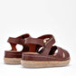 Sandalia Flexmas 708 Para Mujer Color Cafe