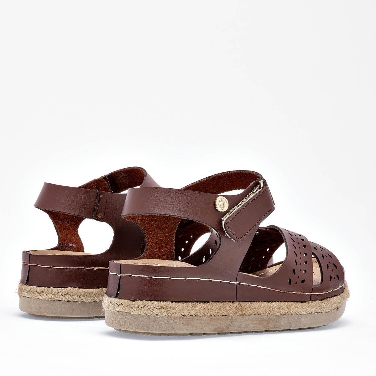 Sandalia Flexmas 708 Para Mujer Color Cafe