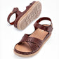 Sandalia Flexmas 708 Para Mujer Color Cafe