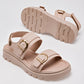 Sandalia Green Love 94043 Para Mujer Color Beige