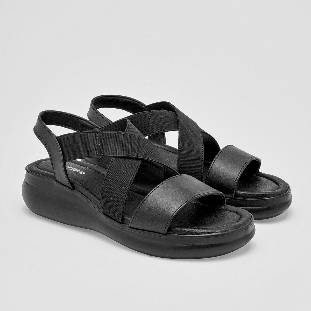 Sandalia Green Love 94062 Para Mujer Color Negro