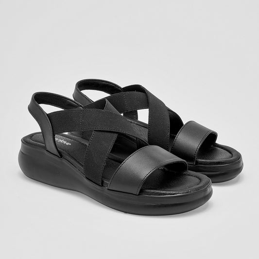 Sandalia Green Love 94062 Para Mujer Color Negro