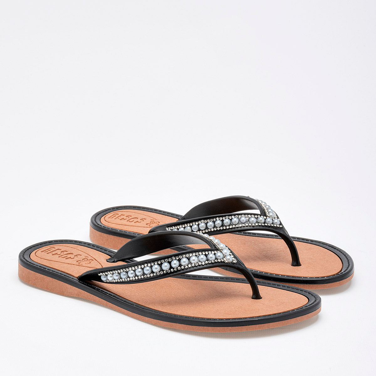Sandalia H3 Sandalias B21 Para Mujer Color Negro