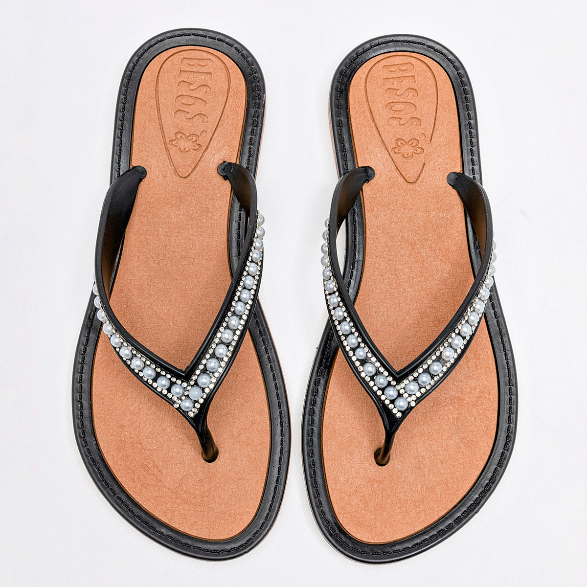 Sandalia H3 Sandalias B21 Para Mujer Color Negro