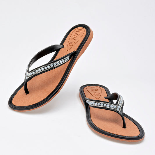 Sandalia H3 Sandalias B21 Para Mujer Color Negro