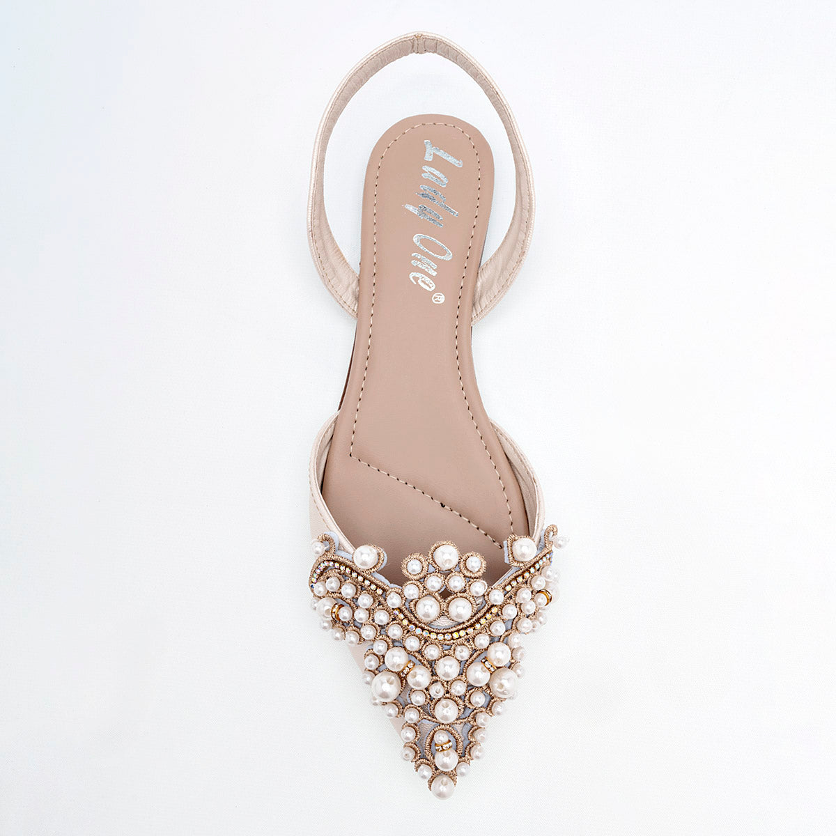ZAPATO GRADUACION MUJER LADY ONE NW2609 BEIGE NACARADO ORO