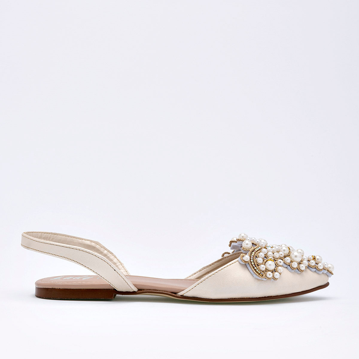 ZAPATO GRADUACION MUJER LADY ONE NW2609 BEIGE NACARADO ORO