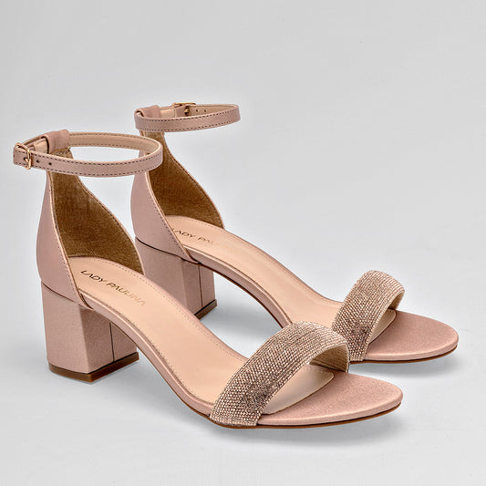 Zapatilla Con Pulsera Lpa 21217 Para Mujer Color Beige