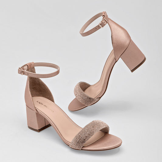 Zapatilla Con Pulsera Lpa 21217 Para Mujer Color Beige
